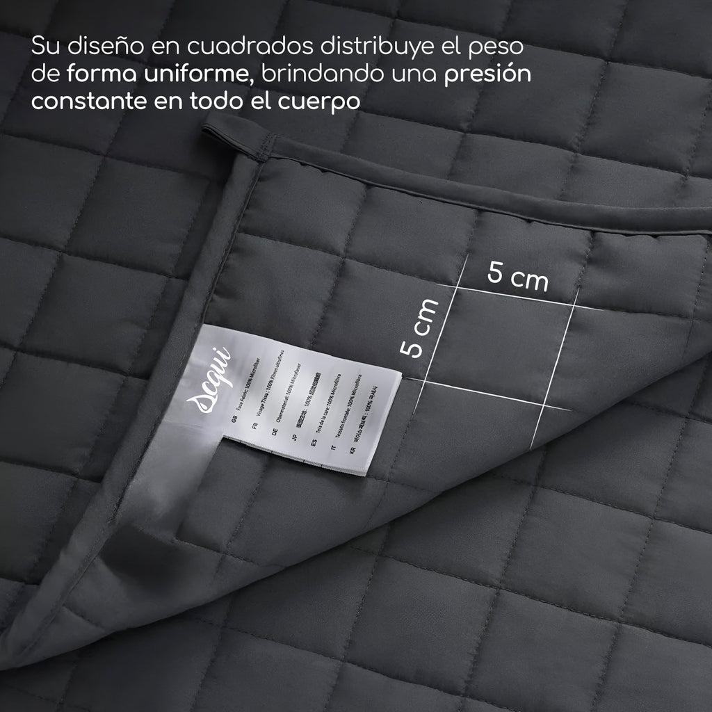 Manta De Gravedad Pesada Queen 12kg Trastorno Sueño Acqui