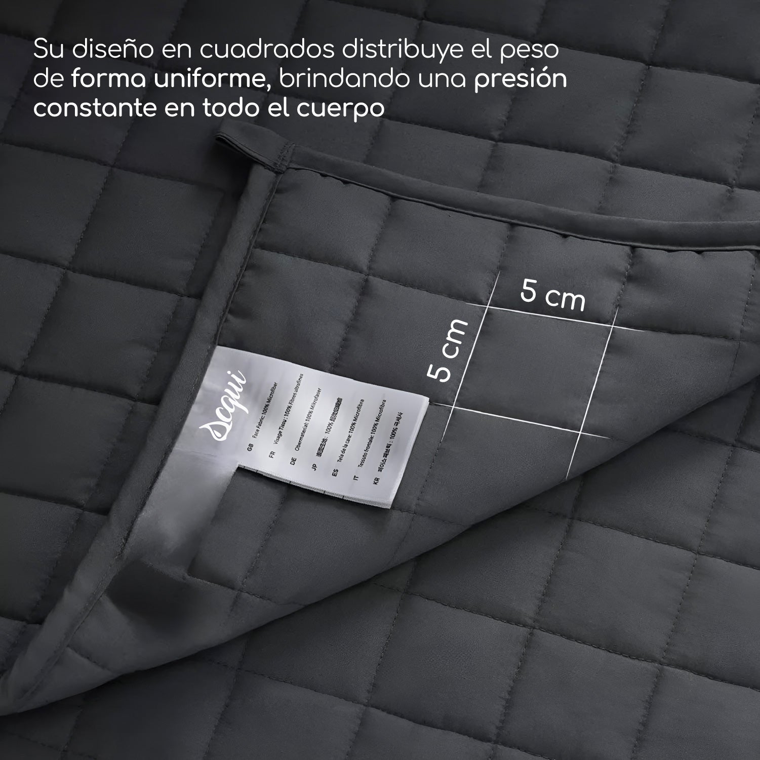 Manta De Gravedad Pesada Queen 12kg Trastorno Sueño Acqui