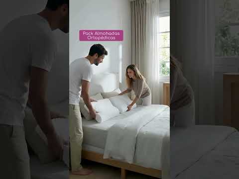 Pack 2 Almohadas Ortopédicas Cervicales Con Espuma Memoria